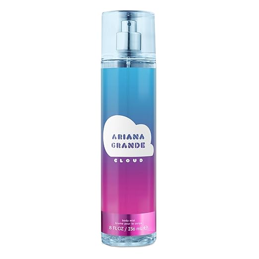 Ariana Grande Cloud Body Mist for Her in a 236ml spray with sweet creamy coconut and vanilla scent.