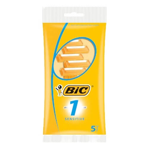 Bic 1 Sensitive Razors, 5 Pack