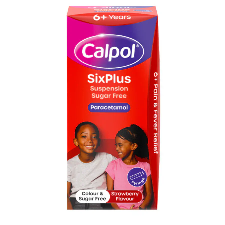 Calpol SixPlus Sugar-Free Paracetamol Suspension 80ml