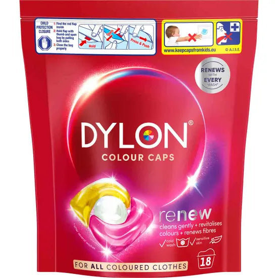 Dylon Caps Colour 18 washes pack