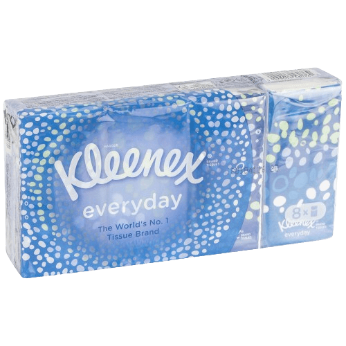 Kleenex Everyday Pocket Facial Tissue 9 Tissues, Pack of 8