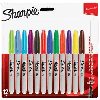 Sharpie Permanent Markers Assorted, 12 Pack
