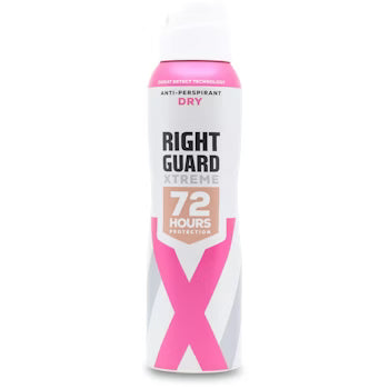 Right Guard Xtreme 72HR Dry Anti-Perspirant Deodorant Spray 150ml for men UK