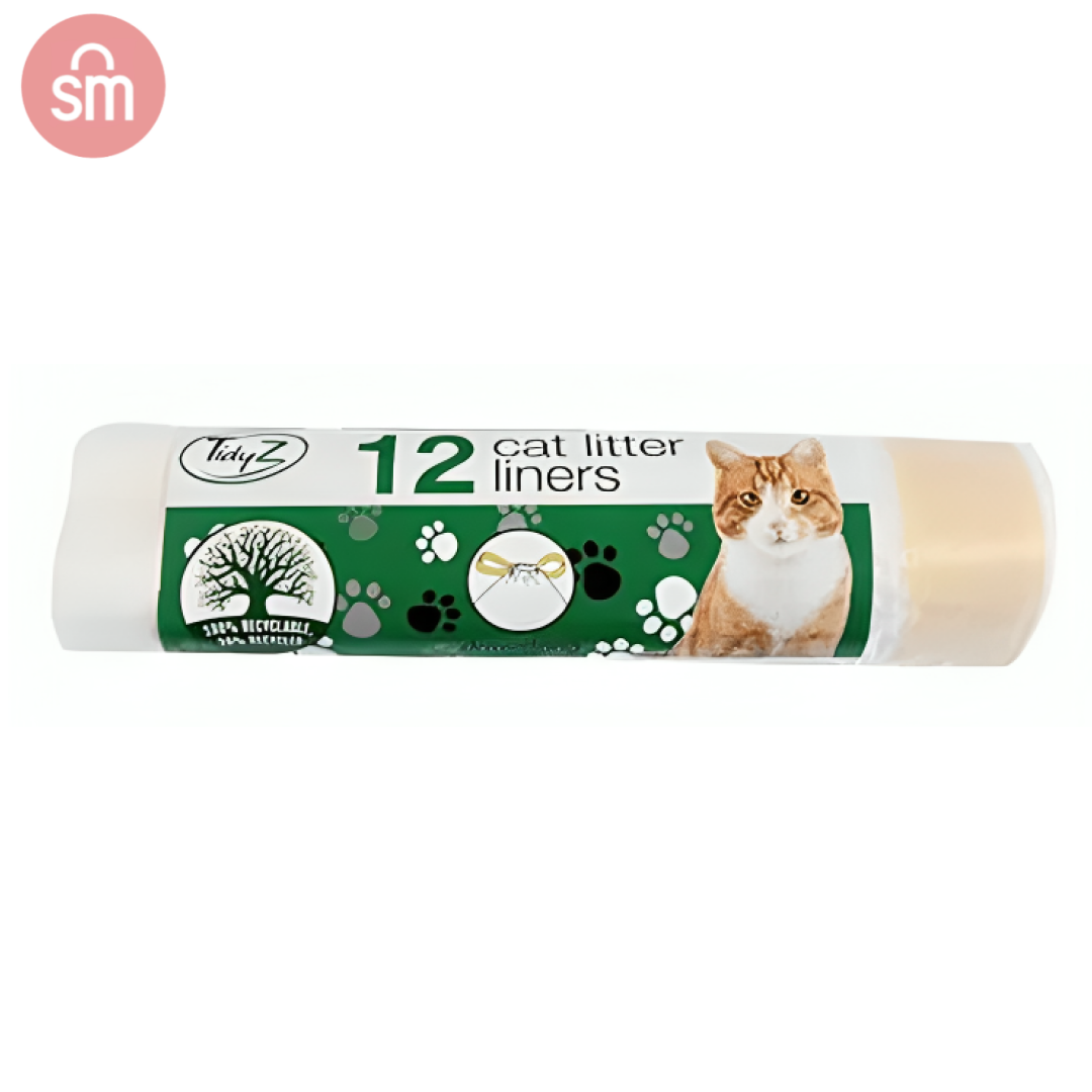 Tidyz Cat Litter Drawstring Liners, 12 Liners