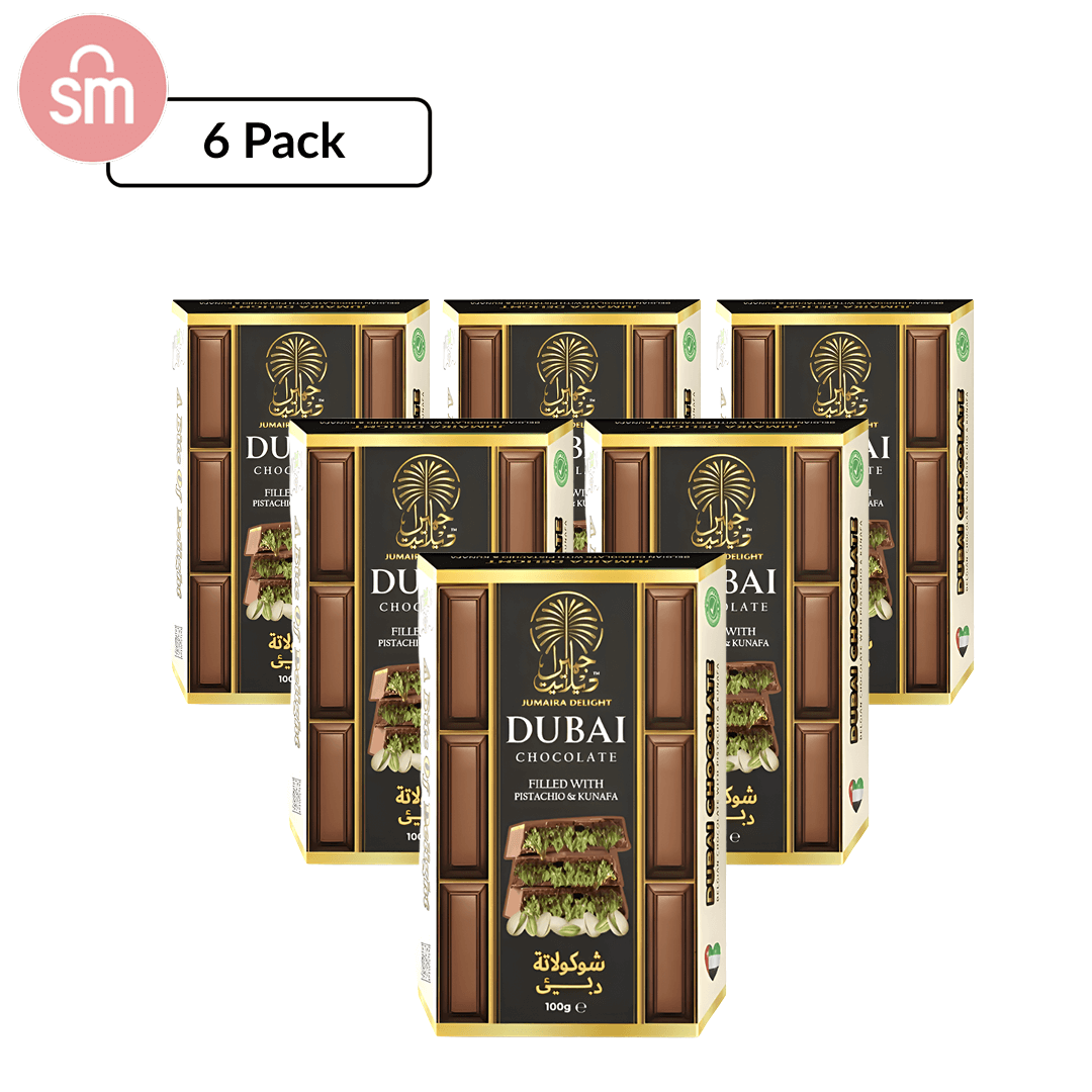 Jumaira Delight Dubai Chocolate Bar 100g, Pistachio & Kanafah