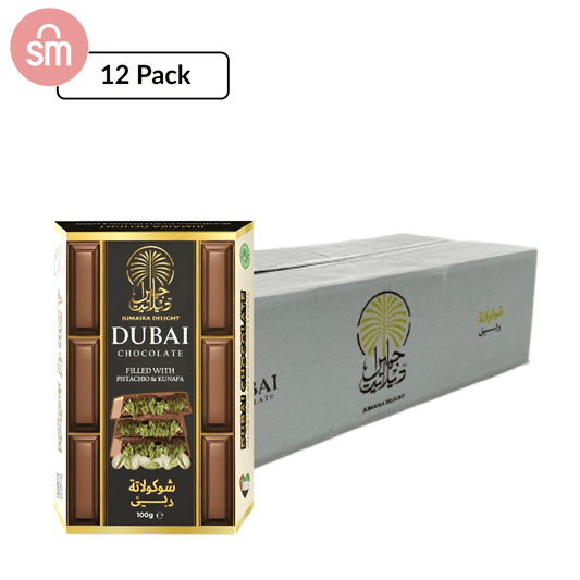 Jumaira Delight Dubai Chocolate Bar 100g, Pistachio & Kanafah