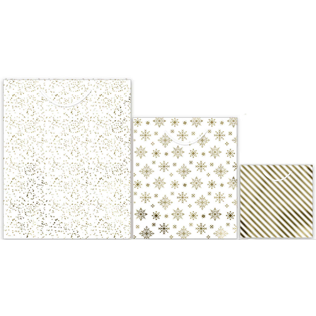 Christmas Gift Bags, Pack Of 3 (Colour Options)