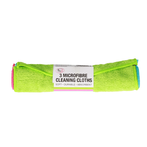 Tidyz Microfibre Cleaning Cloths, 3 Pack