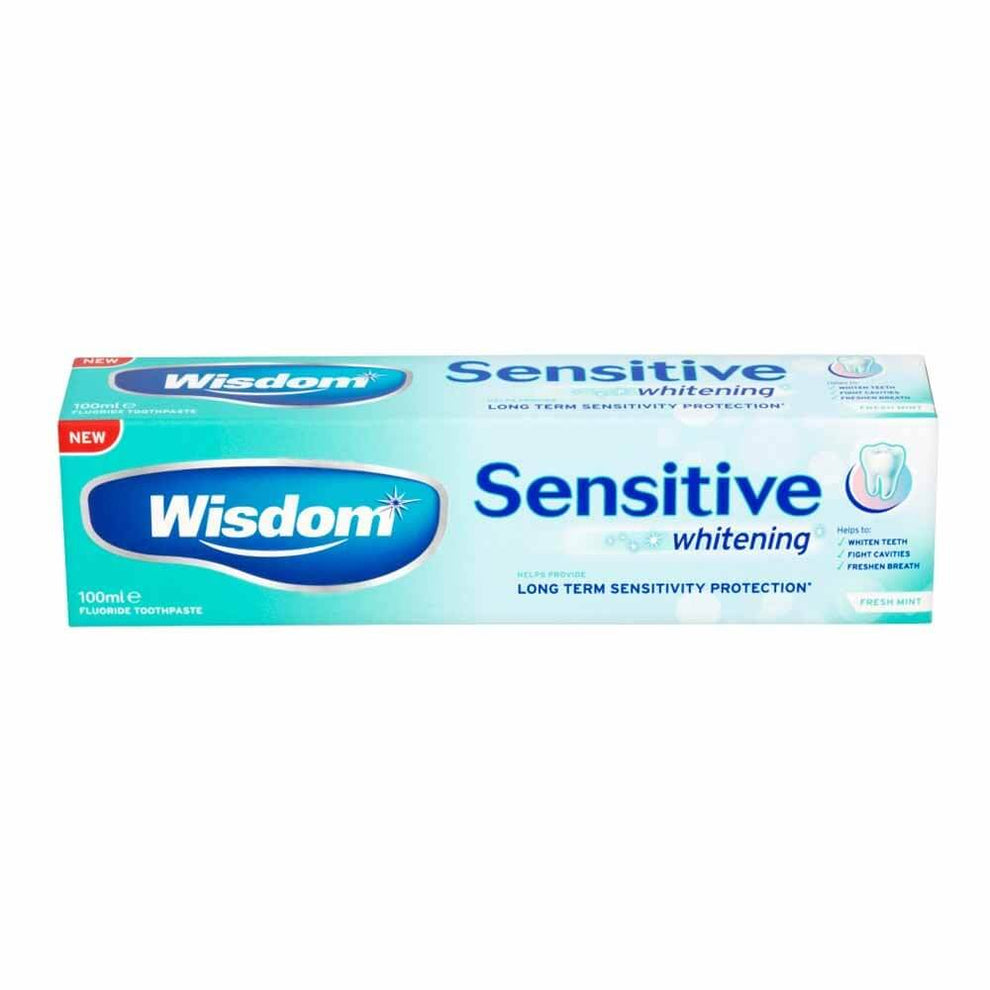Wisdom Sensitive and Whitening Toothpaste 100ml – Supamart Wholesale