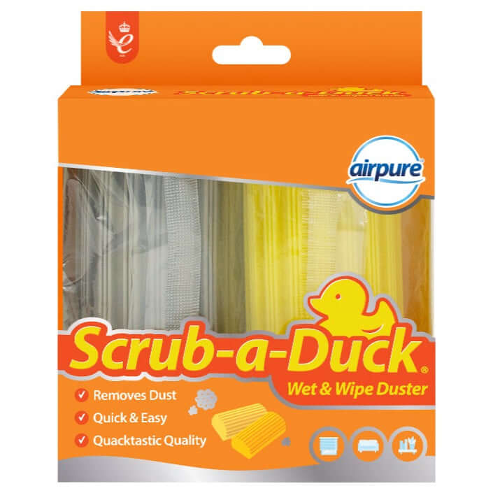 Airpure scrub a duck wet and wipe duster for dusting and scrubbing surfaces