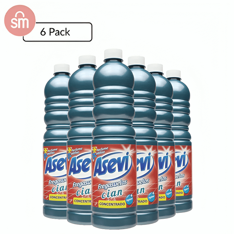 Asevi Concentrated Cian Floor Cleaner, Pack Of 6