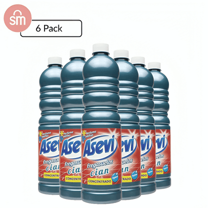 Asevi Concentrated Cian Floor Cleaner, Pack Of 6