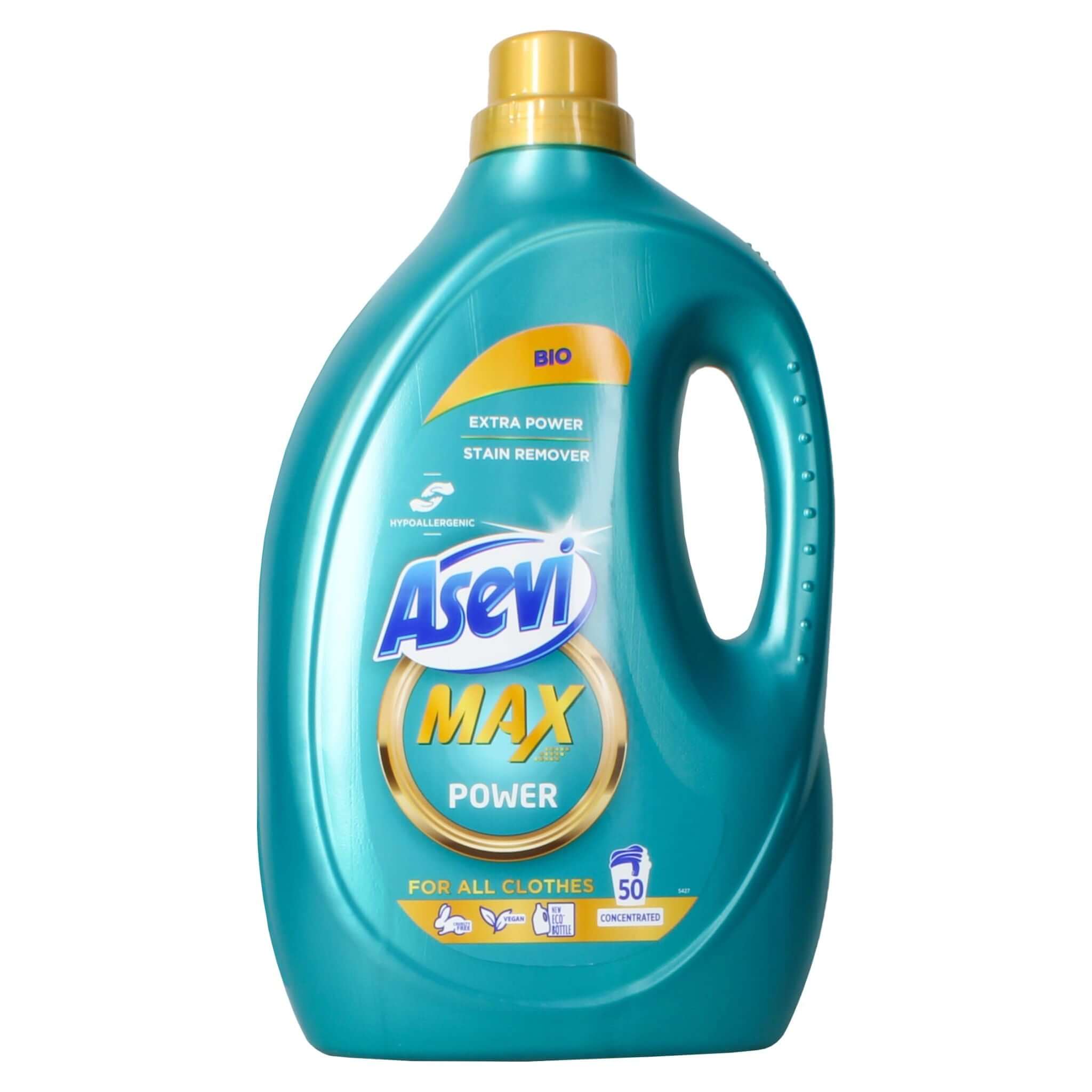 Asevi Max Laundry Detergent 2.5L, 50 Washes (Variant Options)