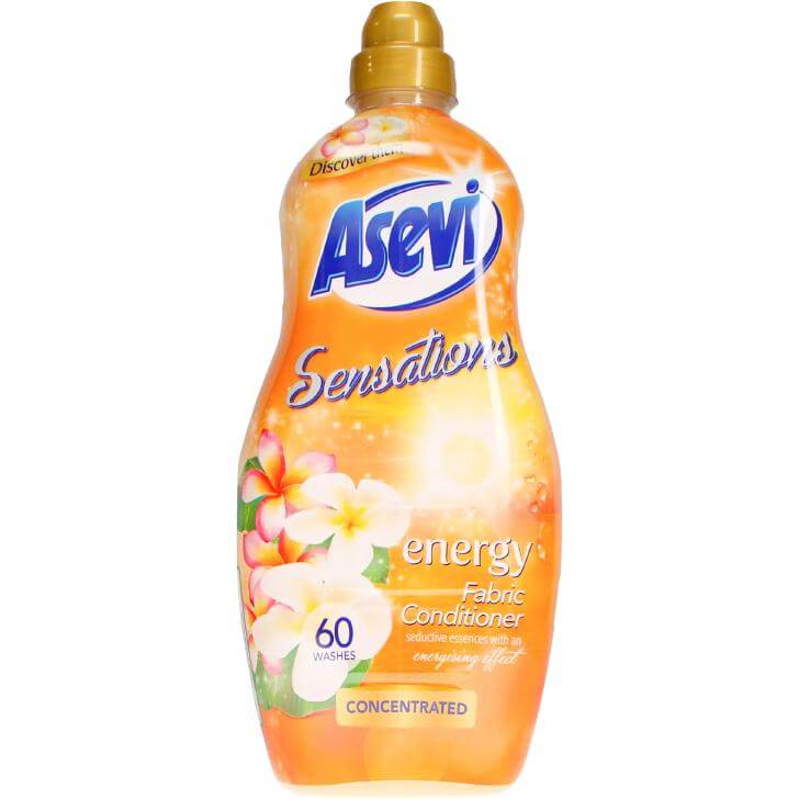 Asevi Sensations Energy Concentrated Fabric Softener 1.5L, 60 Washes