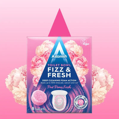 ASTONISH FIZZ & FRESH TOILET TABLETS, PACK OF 8
