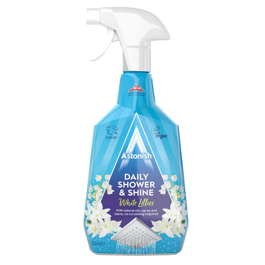 Astonish Daily Shower Clean 750ml fast acting spray bathroom cleaner UK