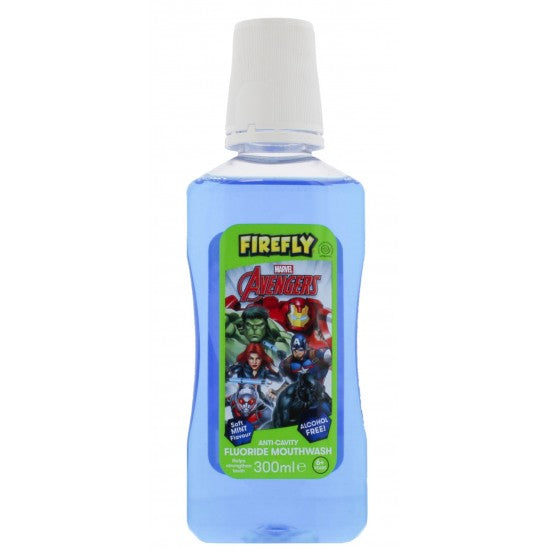 Avengers Mouth Wash Soft Mint 300ml alcohol free fluoride mouthwash for children