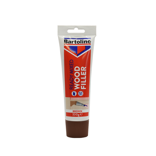 Bartoline Ready Mixed Wood Filler tub brown for wood repairs