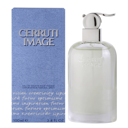 Cerruti Image EDT For Men perfume bottle aromatic green masculine fragrance.