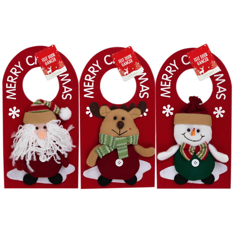 Christmas 3D Felt Door Hanger With Design Options