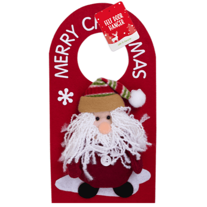 Christmas 3d Santa Felt Door Hanger