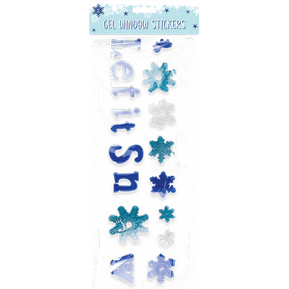 Christmas Let It Snow Ge Window Sticker, 20cm x 20cm