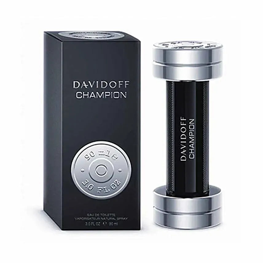 Davidoff Champion EDT for Men perfume bottle citrus woody fragrance