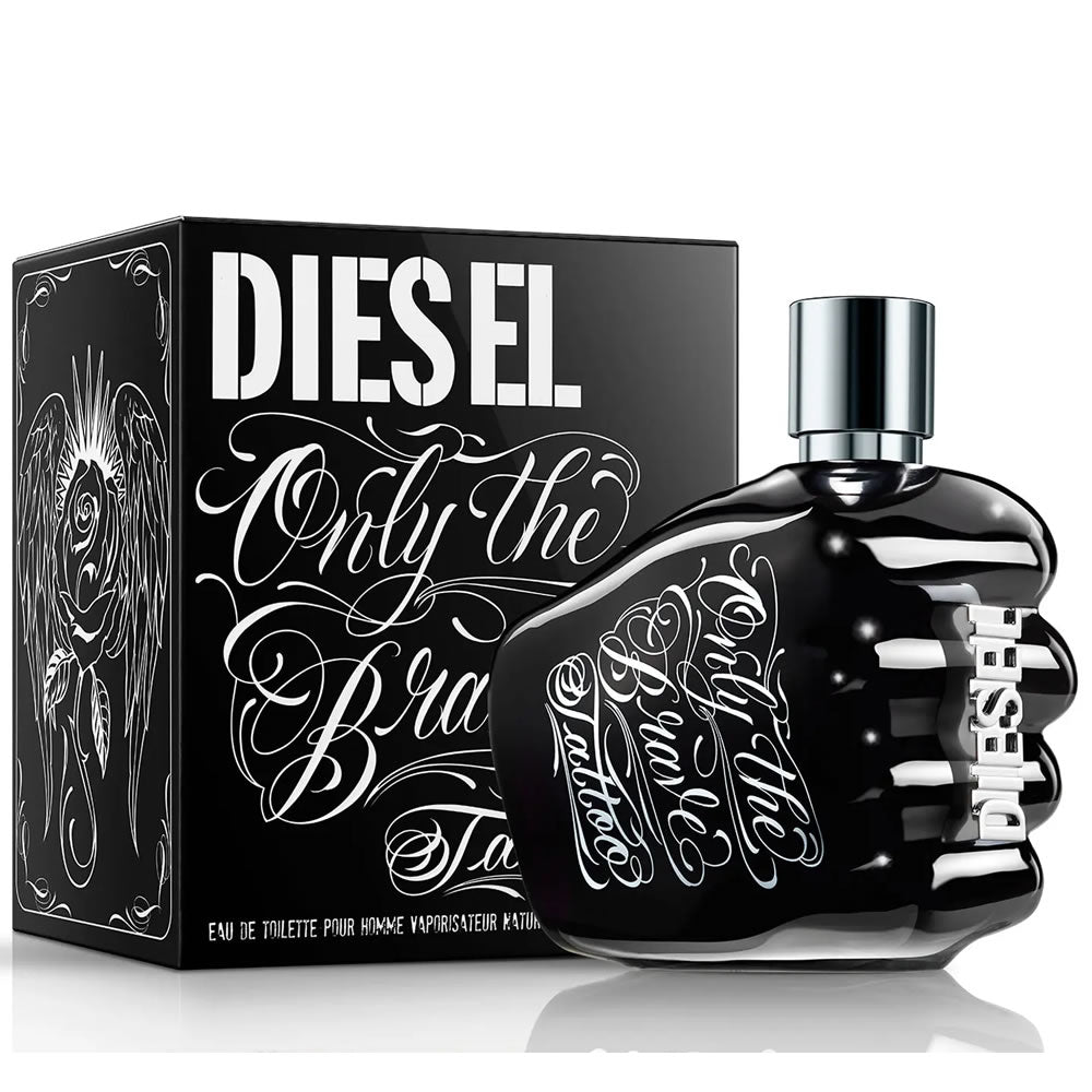 Diesel Only The Brave Tattoo EDT 50ML for men bold woody spicy masculine perfume bottle