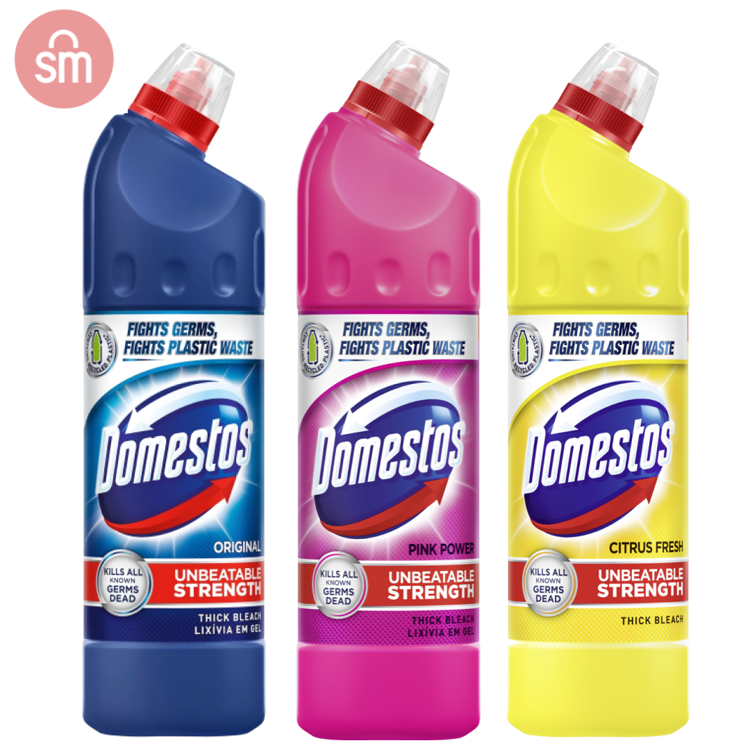 Domestos Thick Bleach 750ml For Powerful Germ Protection