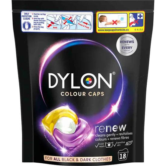 Dylon Renew Capsules (Darks/Colours), 18 Washes