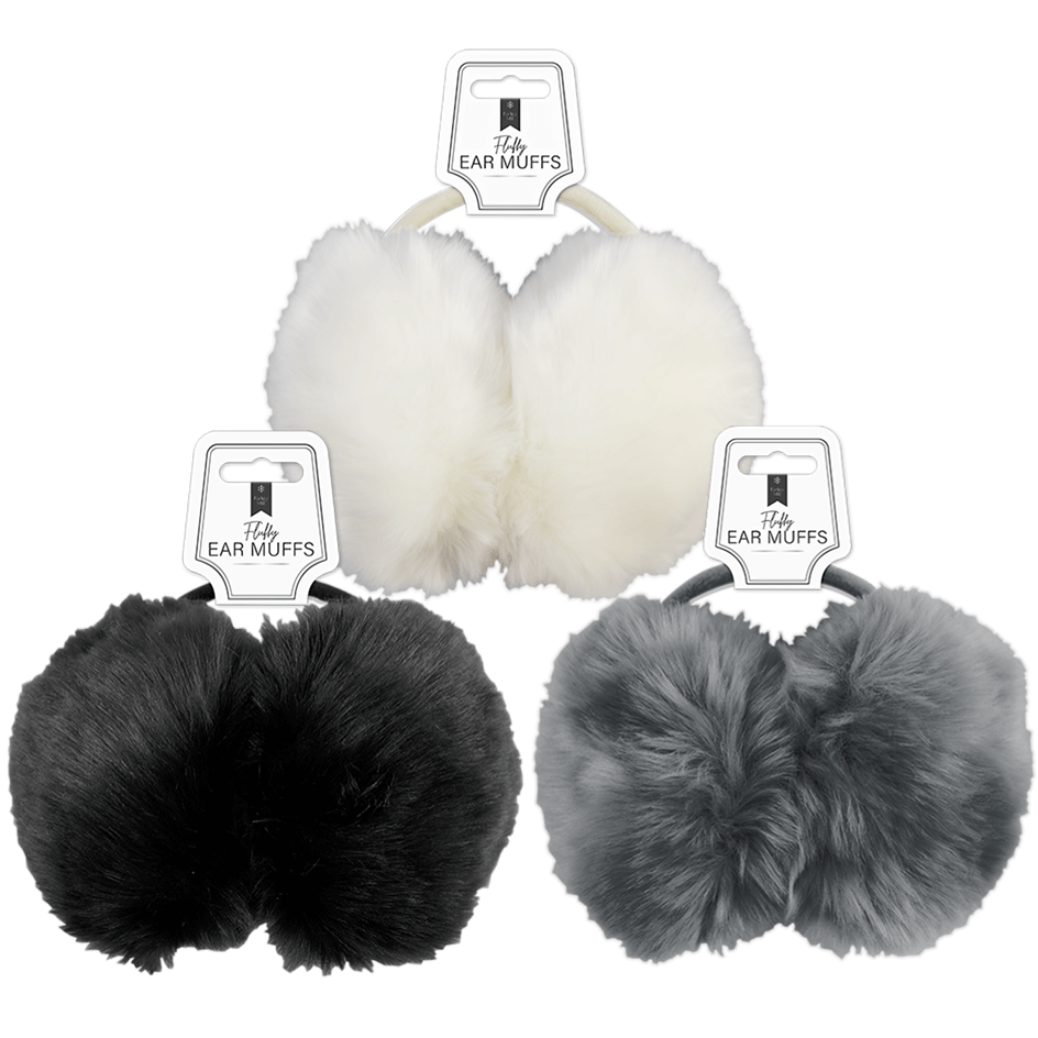 Farely Mill Fluffy Earmuffs With Colour Options