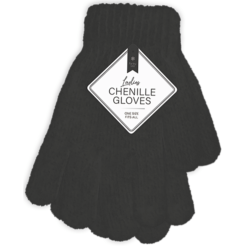 Farley Mill Ladies Chenille Gloves (Colour Options)