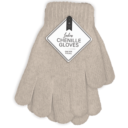 Farley Mill Ladies Blush Chenille Gloves