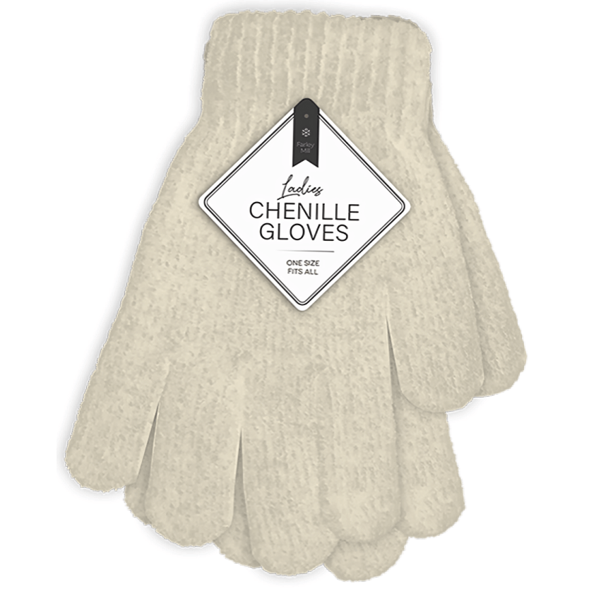 Farley Mill Ladies Chenille Gloves (Colour Options)