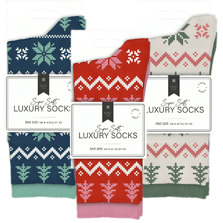 Farley Mill ladies luxury winter socks 2 pack