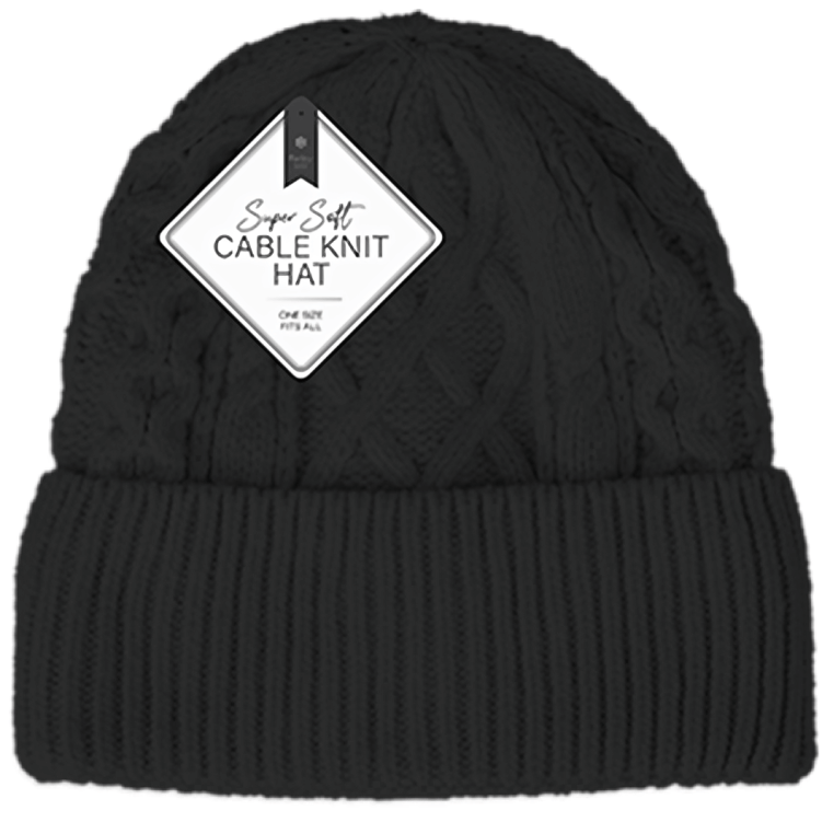 Farley Mill Ladies Super Soft Cable Knit Hat (Colour Options)