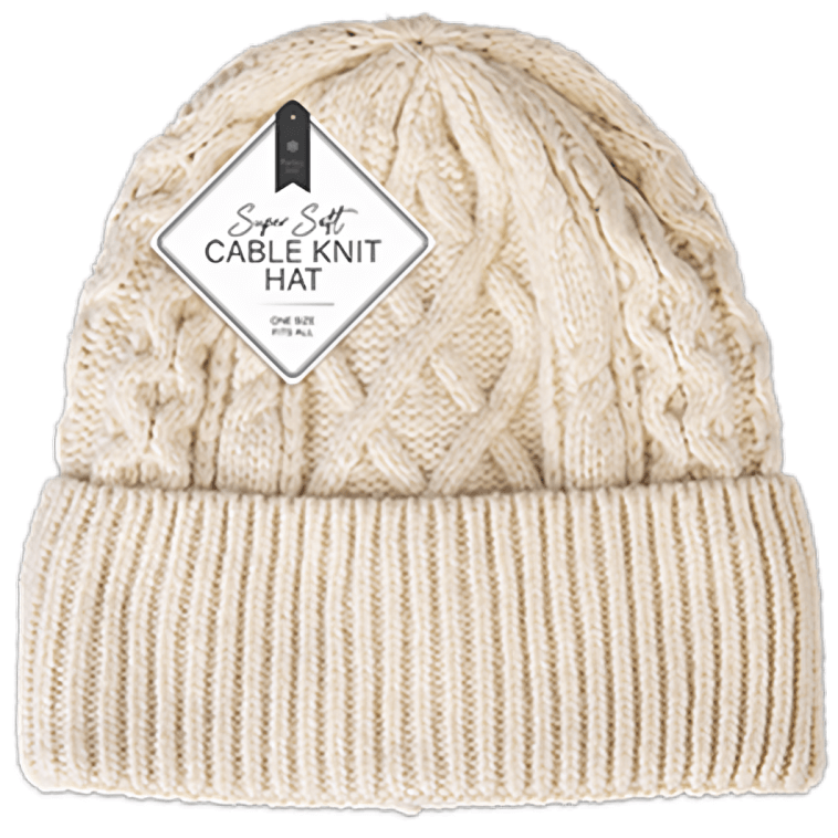 Farley Mill Ladies Super Soft Cable Knit Hat (Colour Options)