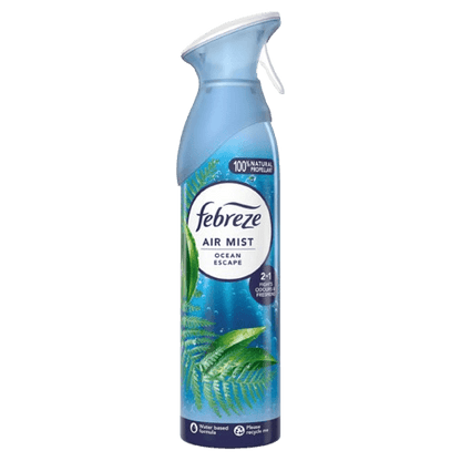 Febreze aerosol mist ocean breeze fragrance 185ml room freshener