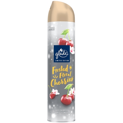 Glade aerosol spray frosted floral cherries fragrance 300ml air freshener