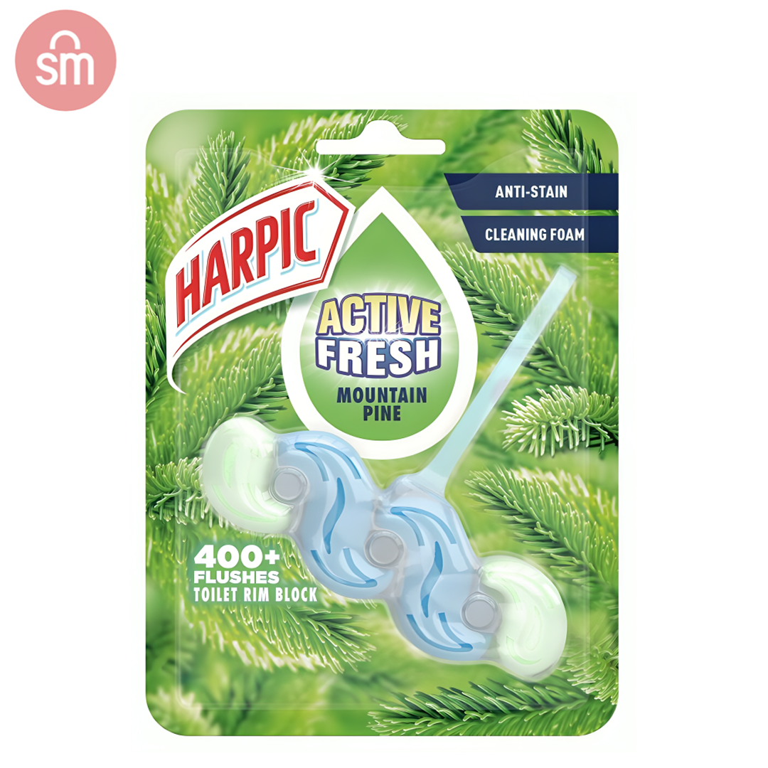 Harpic Active Fresh Rim Block, 6 Pack (Scent Options)