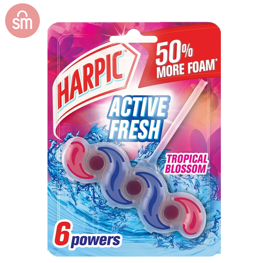Harpic Active Fresh Rim Block Tropical Blossom