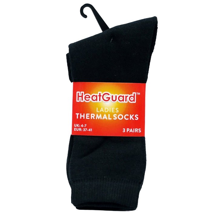 Ladies Heatguard thermal socks 3 pair pack winter warm socks size 4 to 7