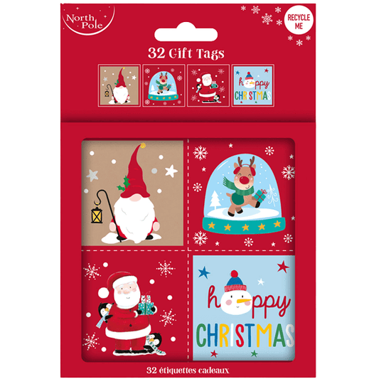 Christmas Cute Gift Tags, 32 Pack