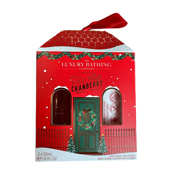 The Luxury Bathing Company, Wild Fig & Cranberry Delightful Duo, 2 Piece Set