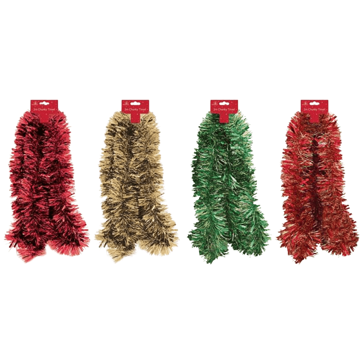 Christmas Chunky Bushy Tinsel 2m