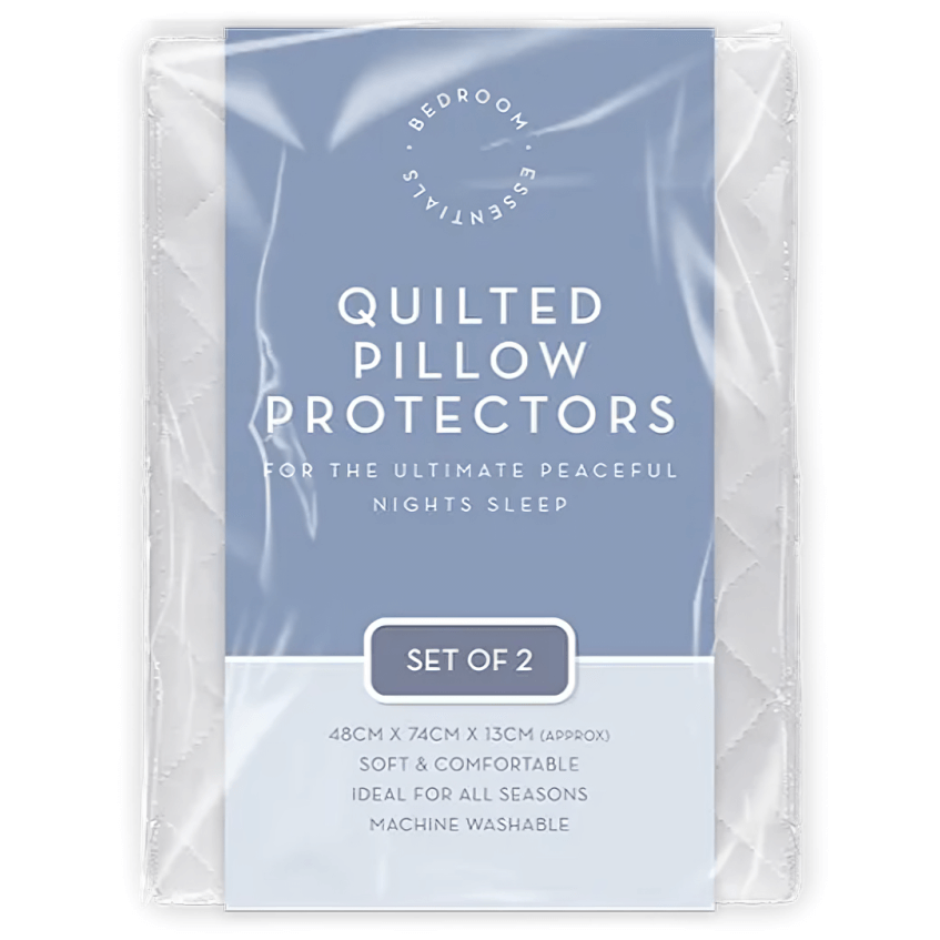 Quilted Pillow Protector, 2 Pack