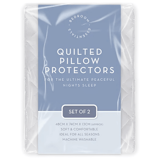 Quilted Pillow Protector, 2 Pack