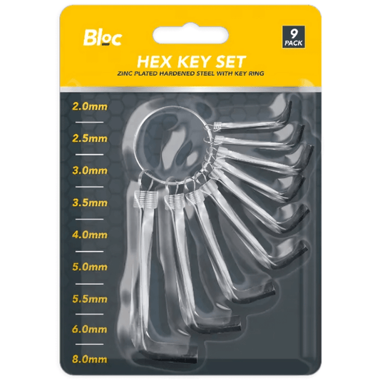 Hex Key Set, 9 Pack (Allen Keys)