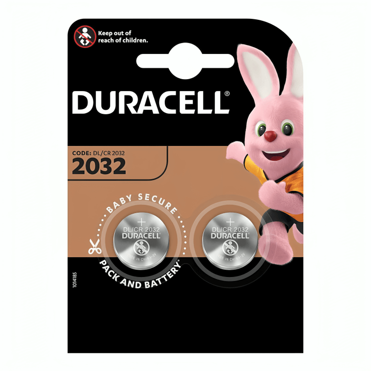 Duracell CR2032 3V Lithium, 2 Pack
