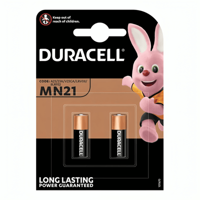 Duracell Plus MN21 12V Alkaline Batteries, 2 Pack
